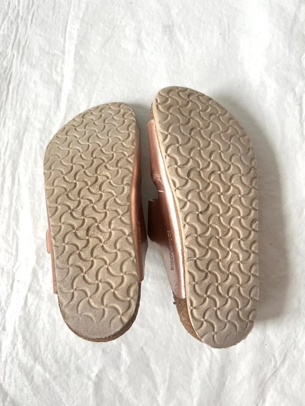 Birkenstock sandals Arizona rose gold EU 31 kids size 13 birko flor slides pink